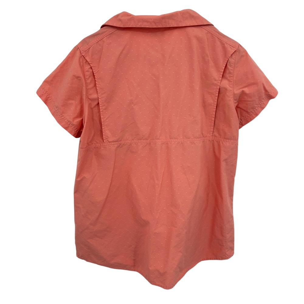 Columbia Omni Shade Sun Protection Shirt Womens L Coral Hiking Fishing Gorpcore - Picture 7 of 10